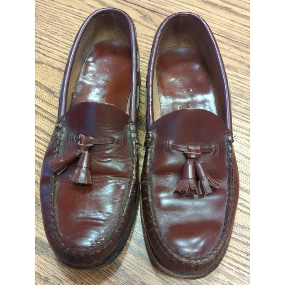 Vintage Dexter Mens Tasseled Slip-on Loafers size‎ 8.5 D READ DESCRIPTION!